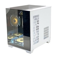 Pcooling Boîtier d'ordinateur de haute qualité Support pour PC Logo personnalisé Verre trempé Type de boîtier de jeu d'ordinateur Boîtier d'ordinateur