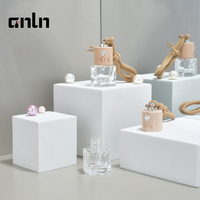 Diffuseur de parfum pour voiture, flacon vide en verre dépoli mat de 5 ml, à suspendre, rechargeable, avec bouchon à vis, idéal pour huiles parfumées