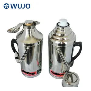 Серебристый термос из нержавеющей стали для заправки чая, кофе, воды, 1 л, 3,2 л