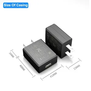 15w wall mount usb charger 5v 1a 2a 1000mA 2amp usb charger for CE ul SAA KCC PSE GS certified eu us jp kc ar plug