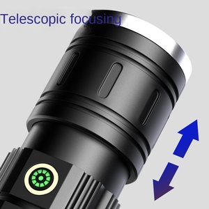 Ánh sáng mạnh siêu sáng tầm xa cắm trại ngoài trời có thể sạc lại AA <span class=keywords><strong>Zoom</strong></span> Trắng Led nhôm nhỏ Súng Đèn pin bán buôn - Product Image 2