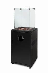 Juego <span class=keywords><strong>de</strong></span> 5 Chimeneas <span class=keywords><strong>de</strong></span> Vidrio Templado Negras para Uso en Exteriores y Jardines, Diseño Compacto, <span class=keywords><strong>Chimenea</strong></span> <span class=keywords><strong>de</strong></span> Gas Independiente <span class=keywords><strong>de</strong></span> Alta Resistencia al Calor con <span class=keywords><strong>Piedra</strong></span> <span class=keywords><strong>de</strong></span> Vidrio - Product Image 4