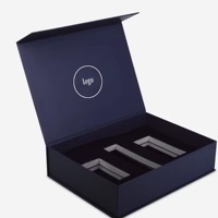 Les boîtes en carton rigides personnalisées impriment la conception pour les boîtes d'emballage en papier de soins de la peau avec insertion