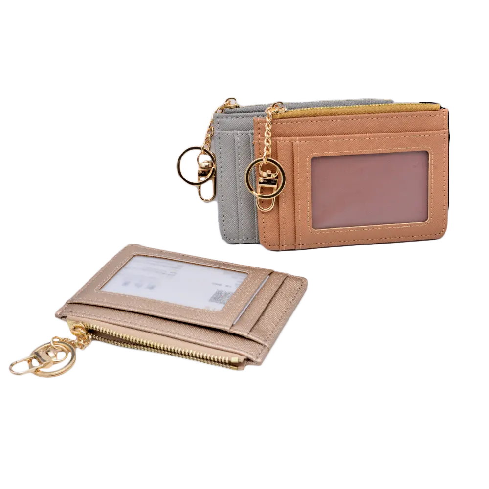 Sublimasi pemegang lencana kulit PU pemegang kartu RFID dompet tempat kartu kantong kartu UNTUK WANITA pemegang lencana ID