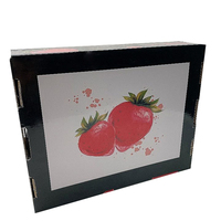 Boîtes de fraises en carton personnalisées, emballages de fruits, de légumes et de fruits, coffrets cadeaux pour fraises