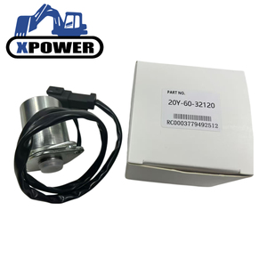 โซลินอยด์วาล์ว XPOWER ใหม่20Y-60-32120 20Y-60-32121สำหรับรถขุดตีนตะขาบ PC200-8 PC200-7 - Product Image 1
