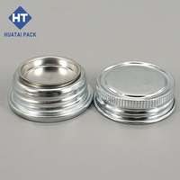 Bouchon à vis en métal de calibre 32mm en gros et boîtier en métal pour boîte de conserve d'huile moteur/boîte de conserve de style F/boîte d'huile d'olive