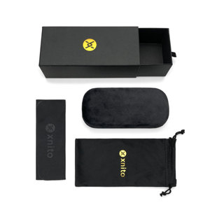 Fabricant de boîtes d'emballage personnalisées pour lunettes noires et brunes, étui rigide pour lunettes avec chiffon en microfibre, service de logo OEM - Product Image 4