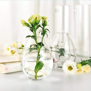 Mode Muur Opknoping Glas Bloem Vaas Terrarium Muur <span class=keywords><strong>Aquarium</strong></span> <span class=keywords><strong>Aquarium</strong></span> Container Bloem Planter Huis Tuin Decor Milieuvriendelijk - Product Image 3
