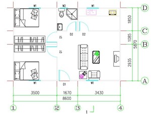 Case Prefabbricate Economiche in Struttura d'Acciaio con 2 Camere da Letto e 1 Soggiorno, Dormitorio Prefabbricato per Lavoratori e Campi di Lavoro - Product Image 6
