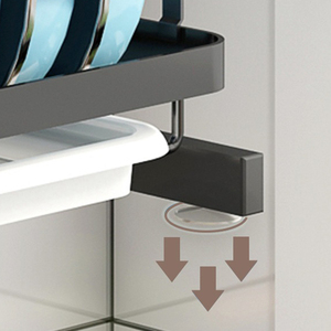 Escurridor de Platos Ecológico de Acero Inoxidable Resistente a la Oxidación con <span class=keywords><strong>Bandeja</strong></span> Extraíble, Escurridor Plegable <span class=keywords><strong>para</strong></span> Cocina, Baño y Sala de Estar - Product Image 3