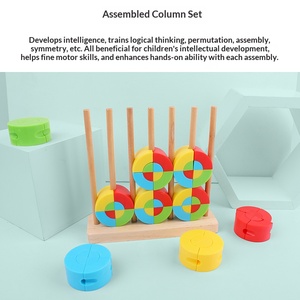 <span class=keywords><strong>Blocs</strong></span> <span class=keywords><strong>de</strong></span> construction créatifs <span class=keywords><strong>en</strong></span> forme <span class=keywords><strong>de</strong></span> puzzle pour enfants, <span class=keywords><strong>blocs</strong></span> d'empilage arc-<span class=keywords><strong>en</strong></span>-ciel pour l'éducation précoce, tours à empiler pour les enfants <span class=keywords><strong>de</strong></span> 2 à 7 ans - Product Image 3