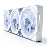 Ventilateurs de boîtier PC ARGB 120 mm, interface 6 broches, dissipateur thermique en plastique, roulement fluide, refroidisseur de processeur haute efficacité pour ordinateur