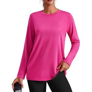Camiseta Deportiva de Manga Larga para Mujer FOXA, Secado Rápido, UPF 40+, Corte Holgado para Correr, Gimnasio y Senderismo - Product Image 1