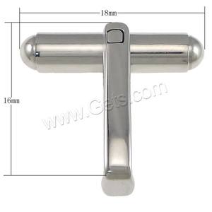 Mancuernillas <span class=keywords><strong>de</strong></span> Acero Inoxidable, Accesorios <span class=keywords><strong>de</strong></span> Vestir DIY para Camisas <span class=keywords><strong>de</strong></span> Hombre, Color Original, 18x16x6.5mm - Product Image 3