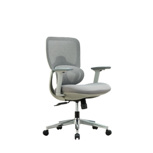 Silla de Oficina de Malla con Marco Gris, Altura Ajustable, al Mejor Precio, Silla de Personal Negra con Diseño Moderno y Función de Inclinación - Product Image 4