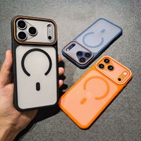 Coque de téléphone magnétique transparente antichoc avec protection d'objectif anti-jaunissement pour iPhone 18 Pro Max 17 Pro