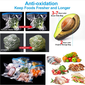 Cấp Thực Phẩm Không Khí Van Ziplock Túi Với PE + PA Chất Liệu Có Thể Tái Chế Chân Không Bảo Quản Dây Kéo Lưu Trữ Để Giữ Thực Phẩm Tươi - Product Image 4