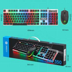 Bonne qualité <span class=keywords><strong>iMICE</strong></span> AN-350 104 touches suspendues Keycaps sensation mécanique brillant ensemble <span class=keywords><strong>clavier</strong></span> et souris de jeu filaire - Product Image 3