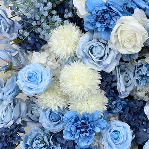 Arche de fleurs artificielles en soie bleu océan exquise, design réaliste, parfaite pour les mariages, les anniversaires, les événements, la décoration de fond - Product Image 4