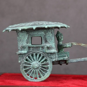 Jingciren Boutique Emperor Driving Six Carriages All Copper Ornaments Craft Collectibles Antique Bronze Crafts Home Ornaments - Product Image 3