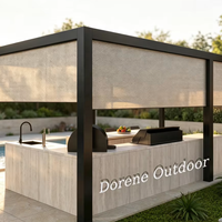 Cuisine extérieure Alfresco avec évier, unité de cuisson et de lavage complète, comptoir de préparation, zone de grillade et rangement pour terrasse