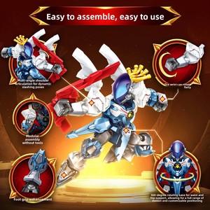 Bloques de Construcción Honor Kings Robot Mecha Guerrero Sun Wukong Figura de Héroe de Bloques de Construcción Juguete de Ensamblaje Modelo de Caja Sorpresa Unisex - Product Image 3