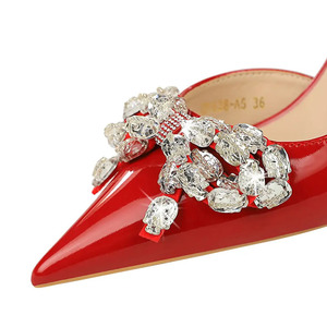 Sandalias de Tacón Alto con Cristales y Lazo, Diseño Sexy para Mujer, Nuevos Materiales 2025, Tendencia de Moda Primavera - Product Image 4