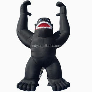 Gorille gonflable en PVC personnalisé en usine, contrôle automatique, utilisation facile pour la publicité extérieure et la décoration des concessionnaires automobiles - Product Image 5