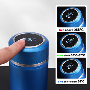 Tumbler intelligente in acciaio inox LED Display digitale della temperatura portatile Smart <span class=keywords><strong>Thermos</strong></span> <span class=keywords><strong>per</strong></span> acqua e caffè coperchio bevande - Product Image 2