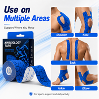 Bande de kinésiologie sportive personnalisée avec logo, imperméable, pour le soutien des muscles et des articulations