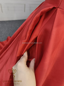QUEENSGOWN <span class=keywords><strong>Abito</strong></span> <span class=keywords><strong>da</strong></span> <span class=keywords><strong>Sposa</strong></span> Elegante con Spalle Scoperte, Linea A, con <span class=keywords><strong>Tasche</strong></span>, Classico <span class=keywords><strong>Abito</strong></span> Nuziale Rosso - Product Image 6