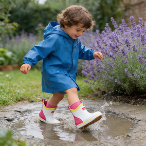 Fashion Kid's Deck <strong>Boots</strong> Outdoor Waterproof Lightweight <strong>Ankle</strong> Rain <strong>Boots</strong> for Boys Girls Rubber Rain <strong>Wellington</strong> <strong>Boots</strong> OEM/ODM - Product Image 2