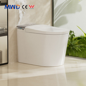 WC intelligent MWD Watermark Sanitary Ware avec bidet intégré, à poser au sol, avec siphon en S ou en P, pour salle de bain 2213C-STW712 - Product Image 1
