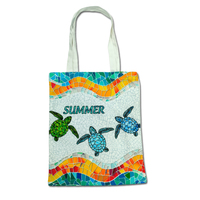 Sac fourre-tout en toile personnalisé avec impression de souvenirs d'Espagne, sac de Barcelone
