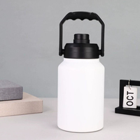 Meilleure Vente - Bouteille Isotherme Grande Capacité en Acier Inoxydable (1 Gallon, 64oz, 128oz) - Tasse Portable à Double Paroi Sous Vide