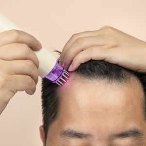 Huile essentielle de ricin pour la croissance des cheveux Applicateur automatique d'huile capillaire Massage du cuir chevelu Applicateur d'huile capillaire pour cuir chevelu rouge bleu clair - Product Image 2