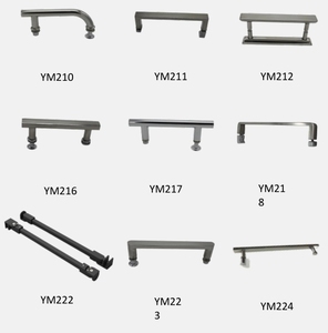 200Mm di spaziatura <span class=keywords><strong>con</strong></span> foro D tipo singola maniglia porta doccia in lega di zinco a forma di D da bagno maniglia porta scorrevole in vetro - Product Image 4