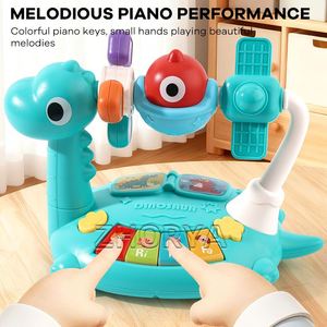 Juguetes Musicales para Bebés Zhorya, Piano Giratorio con Temática de Dinosaurios de Dibujos Animados, Juguetes de Animales para Niños - Product Image 3