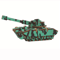 Çocuklar eğitim ahşap bulmaca DIY tankı 3D bilmecenin oyuncak