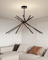 XZ minimaliste cuisine salle de bain forme ovale plafond Led pendentif barre lumière suspendue Led lampe bâtons chambre décoration lustre