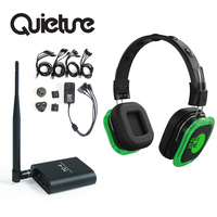 Casque de disco silencieux sans fil F39 avec lumière LED et 3 canaux ou plus pour les fêtes dans un rayon de 500 m – Ventes flash