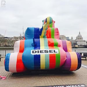 Décor Photo <span class=keywords><strong>Géant</strong></span> Gonflable LED en Forme de Char Arc-en-ciel pour Galeries/Promotion d'Art Urbain/Expositions/Présentations en Centre Commercial/Salons/Scènes - Product Image 4