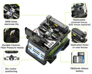 Machine automatique d'épissage de moteur de l'équipement 6 de fibre optique de feu de signal de noyau à noyau FX39 épisseuse de fusion - Product Image 6