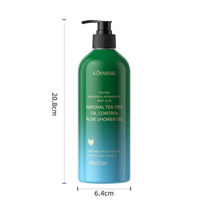 KORMESIC 500ml OEM personalizado etiqueta privada Baño de hierbas Gel de ducha con aceite de árbol de té hidratante control del acné perfumado - Product Image 6
