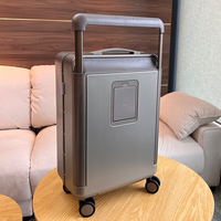 Ensemble de 3 valises et bagages de voyage personnalisés en plastique ABS à motifs, pour échantillon