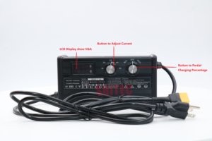<span class=keywords><strong>Cargador</strong></span> de Litio Ajustable de 54.6V 58.8V 1-5A (1A 2A 3A 4A 5A) para Baterías de Iones de Litio y Lipo de 13S-14S 48V 52V - Product Image 2