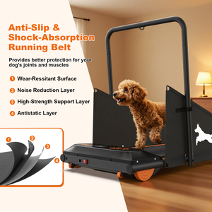 <span class=keywords><strong>Tapis</strong></span> roulant pour animaux <span class=keywords><strong>de</strong></span> compagnie, usage commercial/domestique, avec barrière <span class=keywords><strong>de</strong></span> sécurité, vitesse réglable, adapté aux chiens <span class=keywords><strong>de</strong></span> petite et moyenne taille - Product Image 4