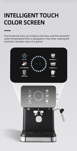 Nuova Macchina per Espresso Semi-Automatica con Touchscreen Avvio con Un Solo Tocco per Uso Domestico 20 Bar Alta Pressione in Acciaio Inox - Product Image 4