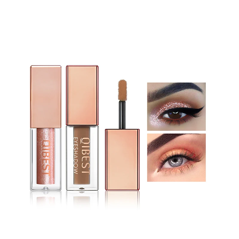 Customized wholesale 15-color private label dazzling high gloss matte diamond pearl liquid Eye Shadow eyeshadow palette